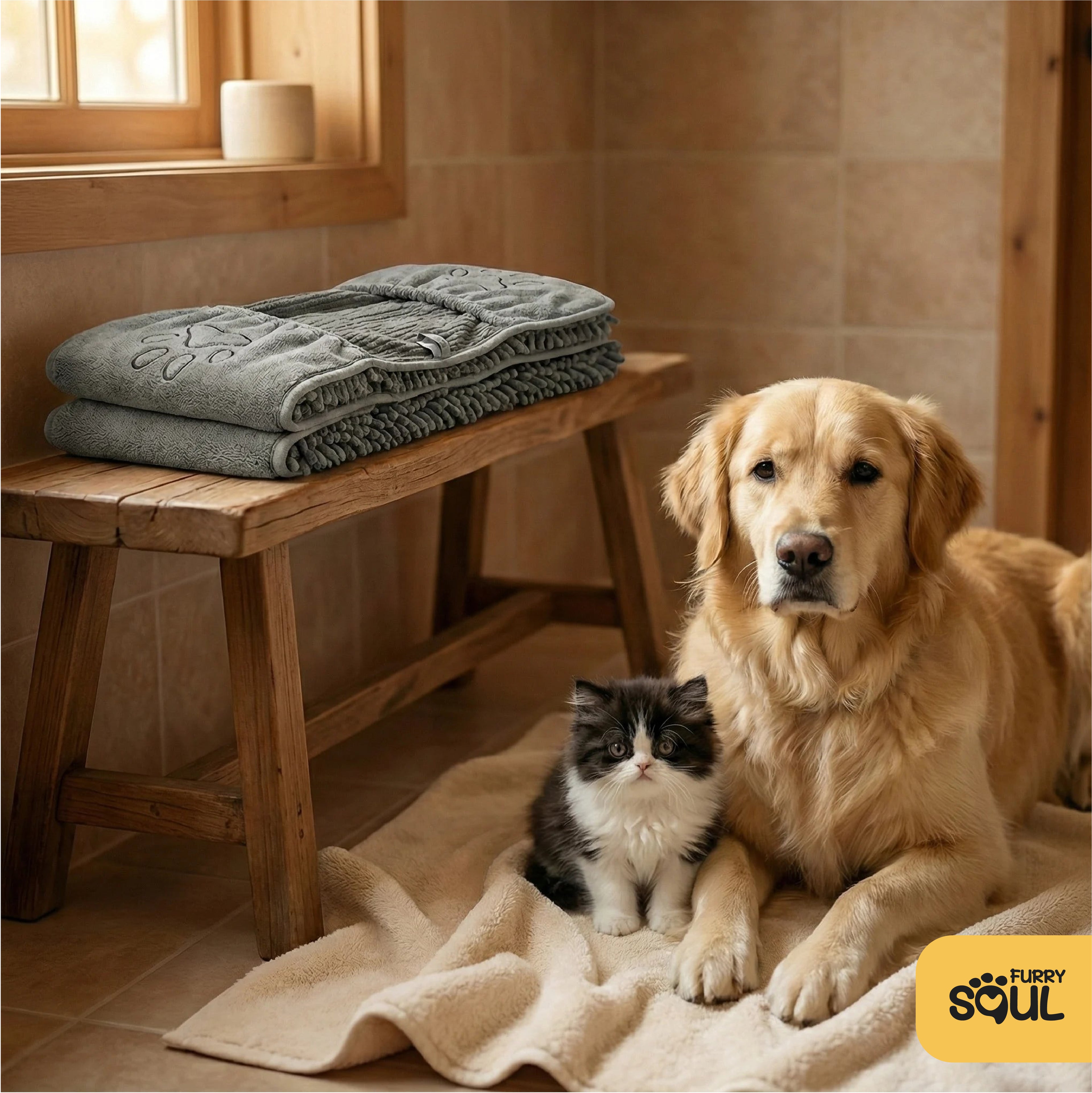 Furry Towel™ Microfiber Drying Towel for Dogs