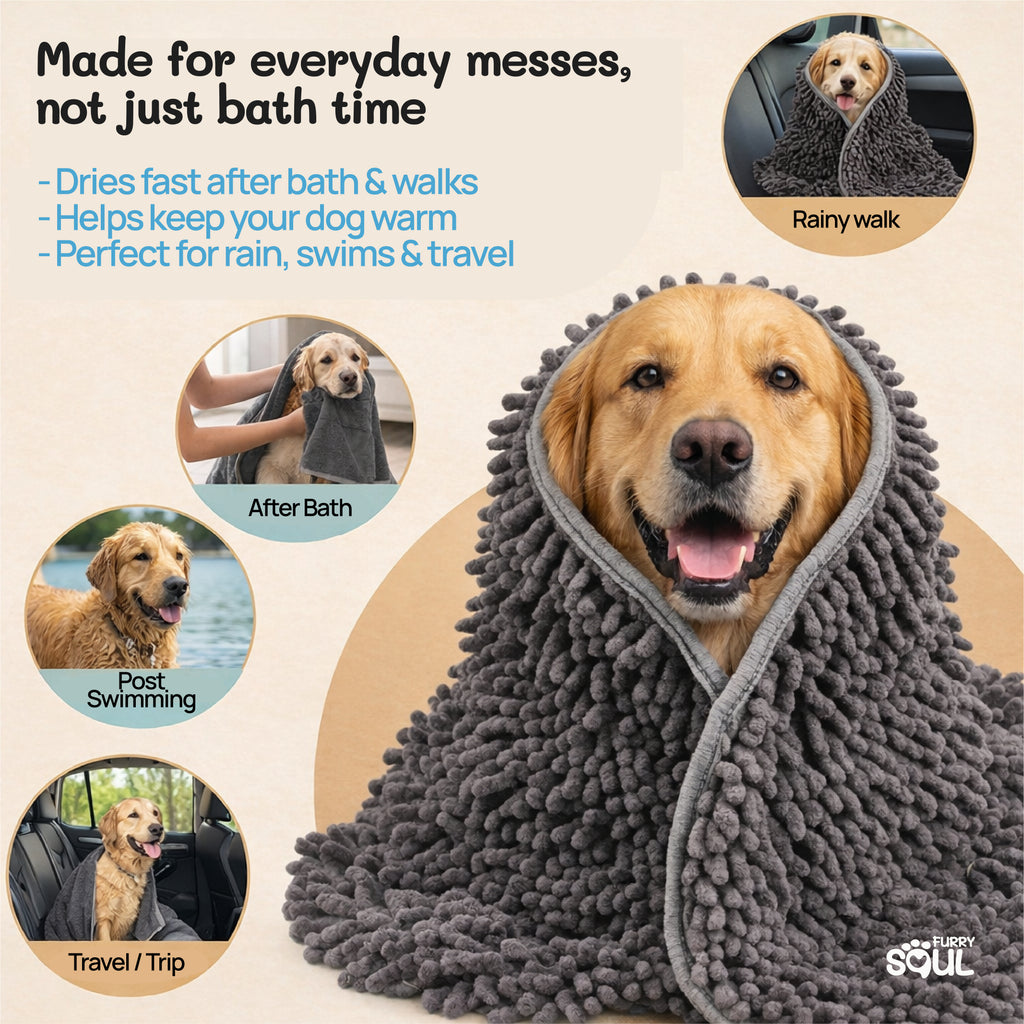 Furry Towel™ Microfiber Drying Towel for Dogs